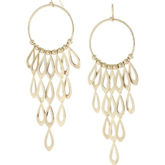 Stella & Dot | Exotically Gorgeous WHITE GOLD Vintage Retired Tigress Ea… - Picture 2 of 11